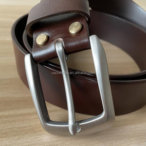 Hoch leistungs schnalle aus gebürstetem Edelstahl 40 mm Innen größe Heel Bar Schnalle für Herren gürtel - Product Image 2