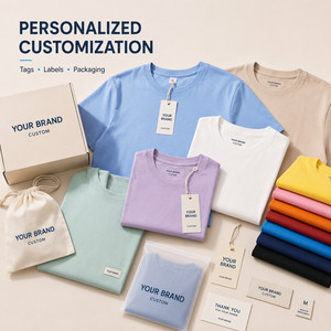 เสื้อยืดคอกลมคลาสสิกผ้าฝ้าย 100% สกรีนโลโก้ได้ นุ่ม ระบายอากาศดี ขายส่ง 20 สี เสื้อทีมกอล์ฟ ไซส์ S-4XL สีฟ้า - Product Image 5