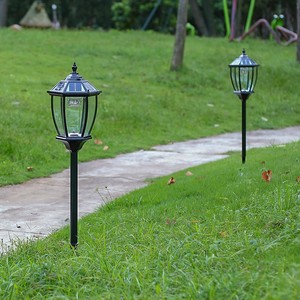 Lampe solaire pour pelouse LED 5000K lumière du jour IP65 résistante à l'eau, abat-jour en bambou, lampe de jardin avec capteur de mouvement, CRI 90, faisceau de 60° - Product Image 5