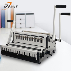 Boway WW2500 Lược Xoắn Ốc Đục Lỗ Dây Xoắn Ốc Cuộn Dây Xoắn Ốc Và Đôi Ràng Buộc Vòng Máy Đóng Gáy Hoàn Hảo - Product Image 6