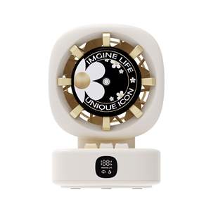 Ventilador de Escritorio sin Aspas con Rociador de Agua y Oscilación Automática de Alta Velocidad, Ventilador Eléctrico Portátil - Product Image 1