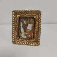Cadres Photo Multiples Vintage en Résine Bronze Doré, Style Bouddhisme Dessin Animé, Décoration Maison Mariage Antique