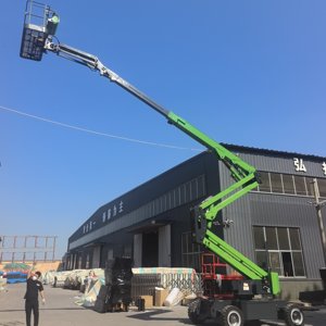 Niedriger Preis Fabrik Direkt verkauf Mini Towable Boom Lift Teleskop Spider Boom Lift Trailer Manlift - Product Image 5