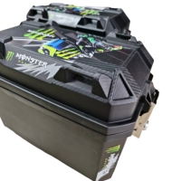Boîtier supérieur latéral de moto ABS 28L Boîtier supérieur de coffre de conception démontée étanche
