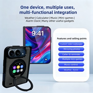Custodia per <span class=keywords><strong>iPhone</strong></span> DUO 360 con Schermo a Colori Smart da 1,5 Pollici Pieghevole °   Supporto ad anello rotante fai-da-te per promemoria chiamate e controllo APP tramite app (con funzione <span class=keywords><strong>di</strong></span> promemoria) - Product Image 5