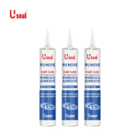 Shandong Respectueux De L'environnement Thaïlande Nice Noir 360g 300ml Moteur Étagère Shore 50 Rapide Curingpu Polyuréthane Mastic Adhésif