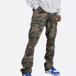 Manufacturer Sale Casual Camo Denim Pants Camouflage Colored Cargo Pocket <b>Jeans</b> <b>Men</b> s Custom Stacked <b>Jeans</b> - Product Image 1