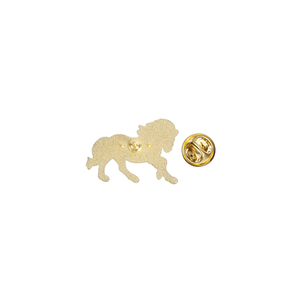 Broche en émail Cheval au galop de dessin animé mignon, noir et blanc, motif animal dynamique, en métal, badge de revers, bijou de mode, cadeau pour amis - Product Image 5
