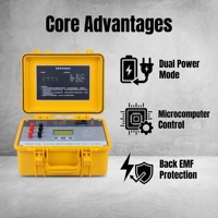 Alat Uji Resistansi DC Transformer, Instrumen Uji Resistansi Gulungan Portabel dengan Baterai Lithium Terpasang