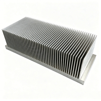 Dissipateur thermique en aluminium haute puissance 229,5(L)*66(H)*100(P)mm, haute performance de refroidissement, dissipateur thermique pour onduleur IGBT, extrusion