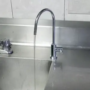 High quality sinks filter kitchen faucet reverse osmosis system drinking water single hole silver water sink deck mounted tap