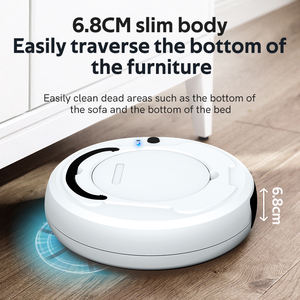 Smart Three-in-One Robot <b>Vacuum</b> Mop <b>Dry</b> <b>Wet</b> Sweeping Mopping 1200 Pa Suction 61-90 Min Runtime for Household Outdoor <b>Car</b> RV Use - Product Image 6