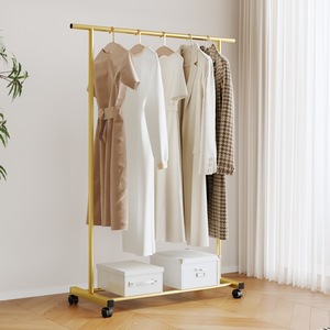 Séchoir à linge <span class=keywords><strong>en</strong></span> métal, support de sol pour chambre à coucher, <span class=keywords><strong>porte</strong></span>-vêtements d'intérieur, dortoir, <span class=keywords><strong>porte</strong></span>-sandales, barre robuste, balcon, simple, <span class=keywords><strong>porte</strong></span>-<span class=keywords><strong>manteau</strong></span> - Product Image 1