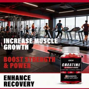 Gomitas de Proteína de 5000mg con Sabor a Fresa, Creatina Monohidratada, Suplemento Pre-Entrenamiento para Adultos, Venta al Por Mayor - Product Image 4