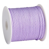 Fil de nylon 1,5 mm en gros, 37 m/rouleau, fil tressé pour macramé, fabrication de bijoux et bracelets, fournitures artisanales