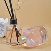 Vente en gros de flacons en verre transparents ronds pour diffuseur d'arômes, 150 ml et 200 ml, pour usage domestique