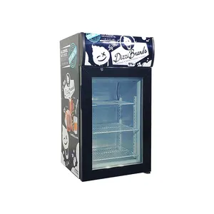 Meisda SD50B Small 50-Liter Single-Temperature Ice Cream Freezer With Front Glass Door For Wholesale