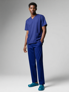 ANNO Nuovo Elegante Set di Camici Medici Antibatterici Personalizzati a Maniche Corte Unisex per Uso Ospedaliero e Odontoiatrico - Product Image 6