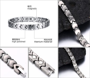 Moma-pulsera magnética de titanio de germanio japonés para mujer, pulsera de energía de piedra, salud biológica, pérdida de peso, ajuste Delgado - Product Image 6