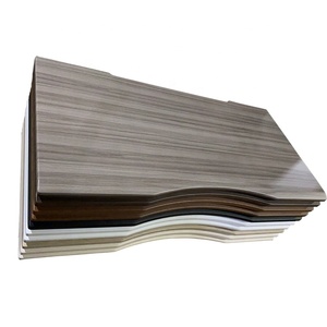 Phong cách thiết kế hiện đại MDF PVC Veneer bàn gỗ hàng đầu trong phổ biến màu đen và trắng màu E1 cấp - Product Image 3