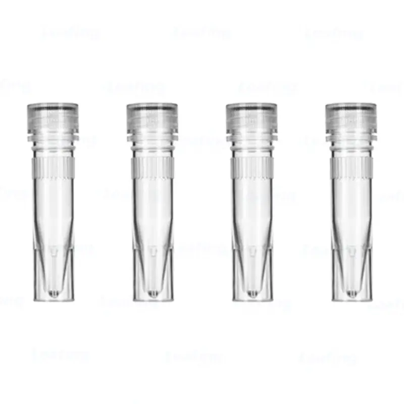 Laborgeräte Medizin Wissenschaft Cryovial Tube sterile transparente 1,5 ml Fläschchen kryogene Fläschchen