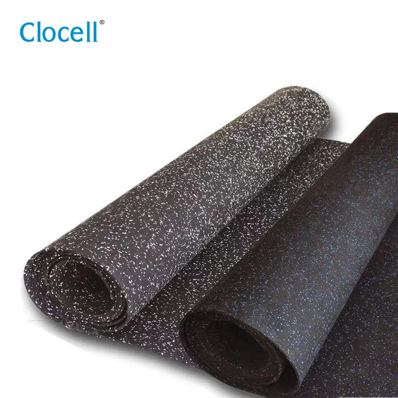 Clocell 2022 best price High density Shock absorbing noise reduction gym floor rubber flooring rubber mats sports floor tile