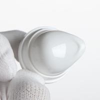 Nouveauté Surface blanche brillante Bouteille sans air ronde en PP avec pompe à pression pour les soins de la peau Lotion pour le visage