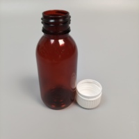 Catégorie de produit Bouchon inviolable résistant aux enfants 60ml 100ml 120ml Bouteilles de sirop contre la toux en plastique ambré Bouteilles en verre Sirop blanc