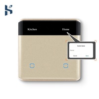 Interruptor de Pared Inteligente WiFi Tuya con Bloqueo Infantil, Función de Enlace Automático, Panel Táctil de Aluminio, Controlador de Luz Compatible con la Aplicación Smart Life