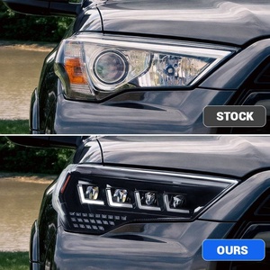 ชุดไฟหน้าโปรเจคเตอร์ LED แบบเมทริกซ์ 4 เม็ด MARVELAND 4x4 สำหรับ Toyota 4Runner ปี 2014-2024  แบบเสียบปลั๊กใช้งานได้ทันที 12V (คู่) - Product Image 5