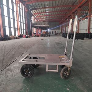 Elektrische vierwielige platte wagen, elektrische transportkar, magazijnvrachtwagen, elektrische platte vrachtwagen - Product Image 2