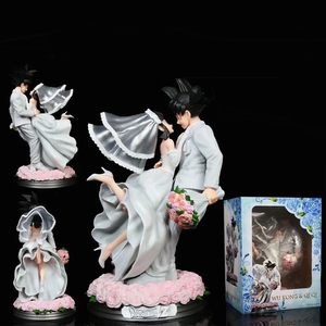 2024 OEM personnalisé PVC résine jouets haute qualité Action & Toy 33cm <span class=keywords><strong>Chichi</strong></span> mariage Ver scène de mariage figurines d'anime DBZ Son <span class=keywords><strong>Goku</strong></span> - Product Image 5