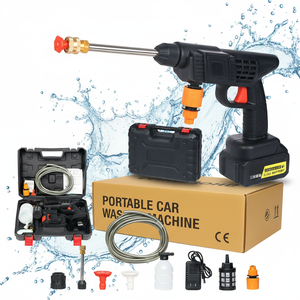Pistola a Spruzzo Elettrica Portatile CE con Batteria al Litio, Alta Potenza <span class=keywords><strong>24V</strong></span>, Multifunzione per Lavaggio Auto Rapido - Product Image 1