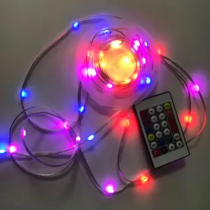 Su geçirmez 50 metre elektrik güneş Led şerit işık Brazalete Luz Led 5050 Rgb Rgbic şerit Led akıllı Led ışık şerit işık