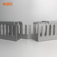 Support de gestion de câbles en PVC avec boîtier électrique extérieur KSS à faible teneur en fumée Goulotte de câbles à fente en plastique