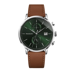 Montre de luxe à quartz pour hommes avec mouvement chronographe multifonction Miyota en acier inoxydable verre saphir antireflet personnalisé OEM - Product Image 3