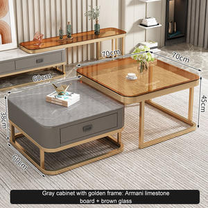 China Rectangular Rectangle Modern Tea Set Living Room Furniture <strong>Glass</strong> <strong>Coffee</strong> <strong>Table</strong> - Product Image 5