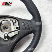 Volant en cuir personnalisé pour BMW E60 E88 E89 E87 E84 E82 E81 E70 E72 E91 E92 E93 E90, châssis E