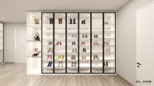 Muebles <span class=keywords><strong>de</strong></span> dormitorio <span class=keywords><strong>de</strong></span> <span class=keywords><strong>madera</strong></span> personalizados, armario <span class=keywords><strong>de</strong></span> vestir con bisagras <span class=keywords><strong>de</strong></span> puerta, armario y armario - Product Image 4