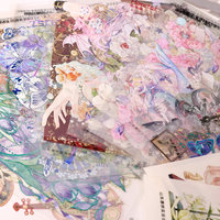 Feuilles d'autocollants personnalisés en PET, autocollants transparents pour journal, autocollants pour scrapbooking et agenda, fournitures de bricolage, design personnalisé