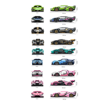 Nouveau MOC brique blocs de construction course coloré Bugatti blocs de construction jouet assemblage enfants cadeau projet modèle RC voiture