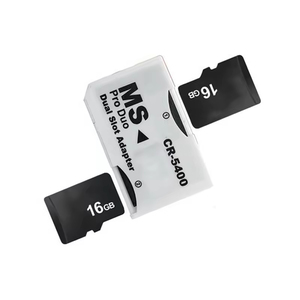 <span class=keywords><strong>Adaptador</strong></span> de <span class=keywords><strong>Tarjeta</strong></span> de Memoria CR5400, <span class=keywords><strong>Tarjeta</strong></span> Micro SD TF Flash a Memory Stick MS Pro Duo para <span class=keywords><strong>PSP</strong></span>, <span class=keywords><strong>Adaptador</strong></span> Dual de 2 Ranuras - Product Image 2