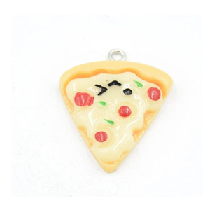 Breloques en résine pour <span class=keywords><strong>pizza</strong></span> - Breloques pour bracelet - Product Image 1