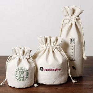 Bolsa de Almacenamiento de Algodón con Cordón, Personalizada, Resistente, de Lona de Algodón, para Embalaje, Venta al Por Mayor - Product Image 3