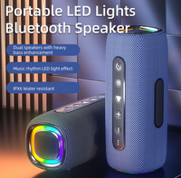 Enceinte Bluetooth Classique d'Extérieur Étanche avec Basses Puissantes, Haut-parleur Portable sans Fil IPX5 en Tissu