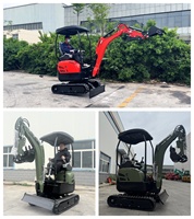 Mini-pelleuse professionnelle en promotion, 1,3 tonne, 1,5 tonne, moteur Koop, norme Euro 5, pour travaux de terrassement en espace restreint