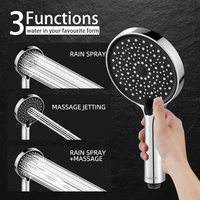 Duschsystem, Ensemble colonne de douche salle de bain Leelongs, barre de douche en acier inoxydable avec pommeaux de douche et tuyaux
