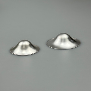 Coupe d'allaitement en argent pour nouveau-né – Les meilleurs cadeaux essentiels – Accessoires d'allaitement réutilisables – Protège-mamelons pour bébé - Product Image 3