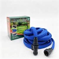 Tuyau Magique Extensible BOTANECO 50FT 2.2X Certifié BSCI, Léger, Anti-UV, Flexible et Rétractable pour le Lavage de Voiture et l'Arrosage du Jardin