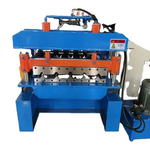 Trapezoidal Sheet Machine Aluminium step tiles steel roll forming machine for screen frame